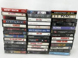 Lot Of 39 Cassette Tapes - Rock Pop - U2 Halen AC/DC Petty Blondie Stones Who - $79.15