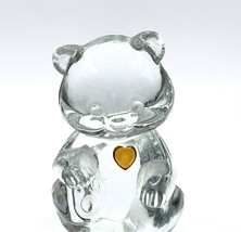 3 1/4&quot; Fenton Birthstone Glass Bears November - Topaz - Free Shipping - 5151 X1 - $26.45