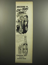 1951 Canada Dry Quinac Quinine Water Ad - Anytime is Gin and Tonic Time - $18.49