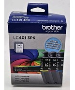Brother Genuine LC401 3 Pack Cyan, Magenta, Yellow, New Open Box Exp 03/... - €25,79 EUR