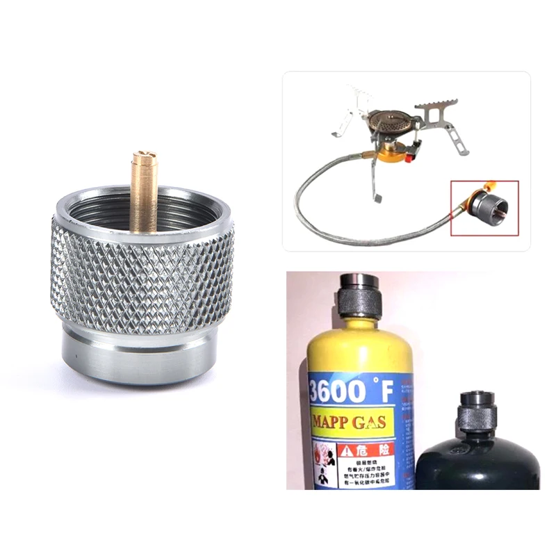 Outdoor Camping Stove Gas Tank Adapter Mapp Gas Tank Adapter American Standard - £9.87 GBP