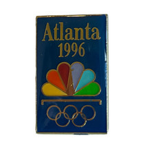 NBC 1996 Atlanta Georgia Olympics USA Olympic Torch Lapel Hat Pin Sports... - £4.67 GBP