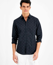 Inc International Concepts Mens Regular-Fit Dash-Print Shirt, Size Medium - $29.70