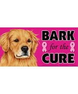 Golden Retriever Bark For The Cure Breast Cancer Awareness Car Fridge Do... - £5.31 GBP