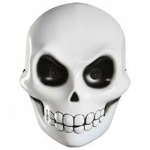 Grim Reaper Skeleton Face Mask Scary Adult Halloween Costume Accessory - £9.58 GBP