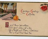 California Christmas Greetings Postcard 1923 - $9.90