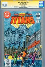 CGC SS 9.8 SIGNED George Perez Cover &amp; Art New Teen Titans #26 KEY 1st App Terra - £388.91 GBP