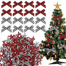 200 Pieces Christmas Tiny Bows Mini Christmas Bows Satin Ribbon Bows Min... - $22.99