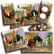 Vibrant Rooster American Country Farm Light Switch Plate Outlet Kitchen Home Art - £14.08 GBP+