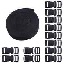 Plastic Buckle Kit Nylon Strap With Buckle 12 Sets Quick Release Buckle ... - $20.15