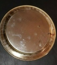 Vintage Leonara Silverplate Serving Platter 15&quot; Round Tray No Monogram! - £31.96 GBP