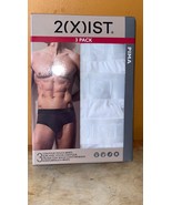 NEW Mens SMALL 2(x)ist NAVY/RED/GRAY Contour Pouch Briefs 100% Pima 3 Pk... - $501.28 MXN