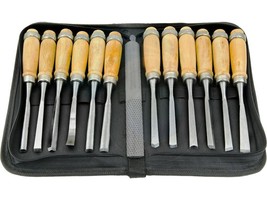14Pcs Wood Carving Chisel Rasp File Set Woodworking Detailed Hand Tool - £22.21 GBP