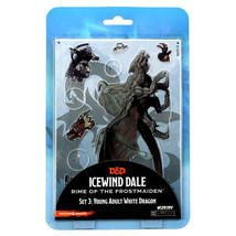 D&amp;D Icons of Realms Icewind Dale 2D Young Adult White Dragon - £27.56 GBP