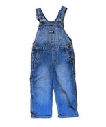 OshKosh B&#39;Gosh Toddler Overalls 2T Classic Denim Adjustable Straps Pockets - $252.75 MXN