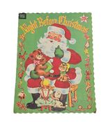 1952 Vintage The Night Before Christmas Picture Book Santa Claus Book by... - $34.65