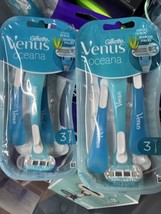 (2) Gillette Venus Oceana Women&#39;s Disposable Razors with Aloe Vera 3ct Each - £8.64 GBP