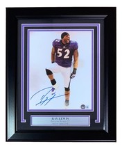 Rayo Lewis Firmado Enmarcado 8x10 Baltimore Ravens Pre-game Foto Bas ITP - £106.81 GBP