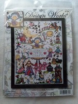 NEW Design Works Counted Cross Stitch Picture Kit Nursery Rhymes 11&quot; X 1... - £16.81 GBP