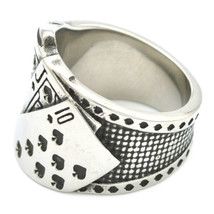 Mens Casino Poker Ring Stainless Steel Size 13 - $19.99