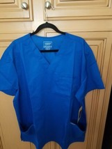 Cherokee Revolution Men&#39;s Scrub Top Size XL, Royal Blue - $24.00