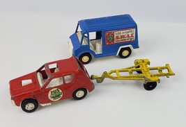 Vintage Tootsie Toy lot Diecast LA Swat Team Van Gremlin Car & Boat Trailer - $19.79