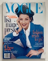 Vogue Magazine April 1996 Lisa Marie Presley The Vogue Makeover No Label - £63.49 GBP