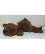 Fisher Price Plush dark brown Rumple Bear vintage 1993 red foot stitchin... - £62.87 GBP