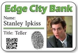 THE MASK Jim Carrey Stanley Ipkiss Name Badge w/ Magnet fastener Hallowe... - $316.47 MXN