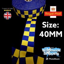 Royal Blue Yellow 417 Diced LaceDescription - £4.02 GBP