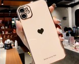 Electroplated love heart phone case for iphone 12 13 11 pro max xr x xs max thumb155 crop
