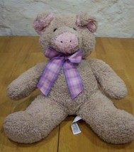 Animal Alley Extra Soft Pig W/ Bow Plush Stuffed Animal - £12.27 GBP