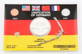 1989 Unificazione Di Germania .999 Argento Rotondo Set Stati Uniti Edizi... - $121.30
