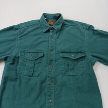 Eddie Bauer Women's Green Cotton Long Sleeve Heavyweight Shirt Size Small  image 12