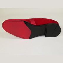 Mens AFTER MIDNIGHT Formal Stage Prom Award Tux shoes Velvet 6660 Christmas Red image 2