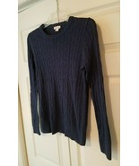 Merona Women&#39;s Size Medium Light Dark Blue Sweater - £7.89 GBP