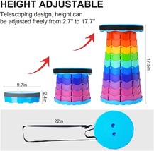 Folding Collapsible Camping Stool, Lightweight Sturdy for Outdoor Use (R... - $16.50