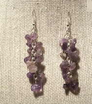 2&quot; Lovely Natural Purple Amethyst Chips Drop Earrings - €15,63 EUR