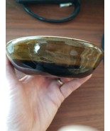 small hand thrown studio pottery bowl brown black  Rg artist signed - $6.77 CAD