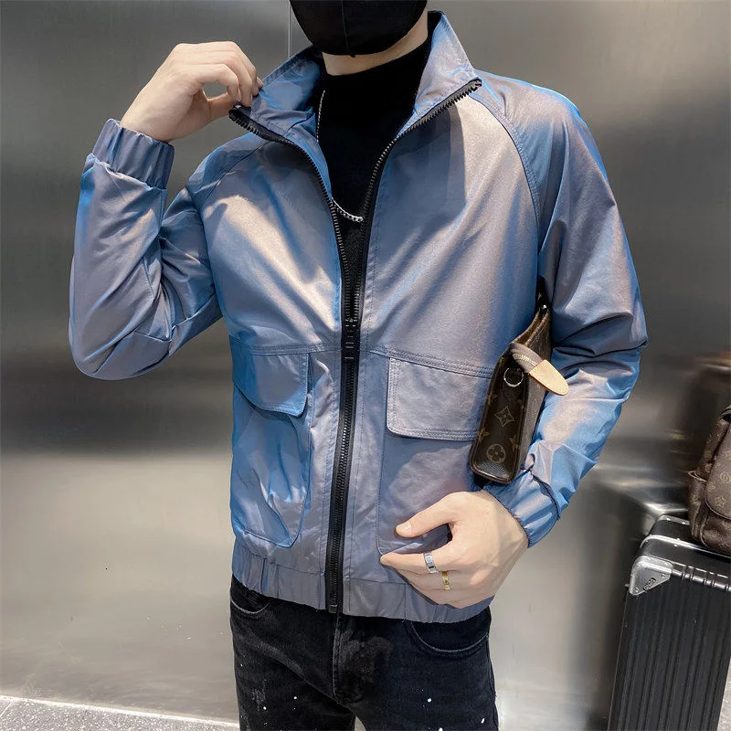 2021 Jacket Men Coat The Trend Color-changing Windbreaker Comfortable Streetwear - £184.13 GBP