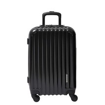 Aer De Aer New Premium Carry On Luggage Spinner Lightweight Hard Shell Black - £62.63 GBP