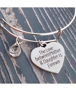 The Love Between A Mother And Daughter Is Forever Bracelet, Mom Bracelet... - £15.81 GBP
