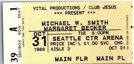 Michael W.Smith Konzert Ticket Stumpf Oktober 31 1989 Seattle Washington - £27.75 GBP