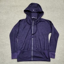 Athleta Batwing &amp; Robin Hoodie Sweatshirt Women S Purple Black Hooded - £23.09 GBP