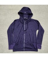 Athleta Batwing &amp; Robin Hoodie Sweatshirt Women S Purple Black Hooded - £23.60 GBP