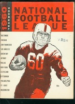 National Football League YEARBOOK-1960-YA TITTLE-UNITAS Fn - £94.27 GBP