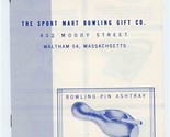 Sport Mart Bowling Gift Co Catalog and Order Form Waltham Massachusetts ... - $27.72