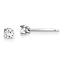 14kw .20ct I1 J-K Diamond Stud Push-on Post Earrings ST2 - $399.58