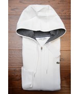 Lacoste Sport SH7609 Men&#39;s White UV Protection Cotton Hooded Jacket Hood... - £51.07 GBP