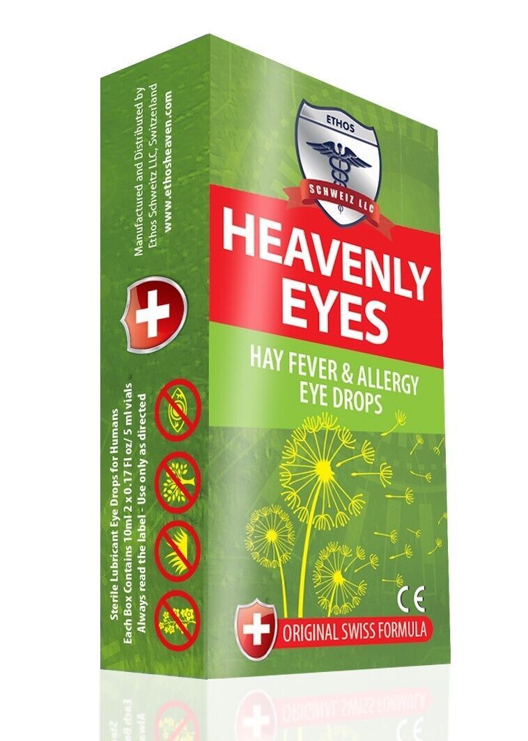 Ethos Heavenly Soothing Eye drops for Hay fever and itchy eyes 2x5 ml Bo... - $12.65